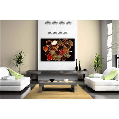Herbs & Spices Framed Canvas Painting - Framed Canvas Painting - $181.99