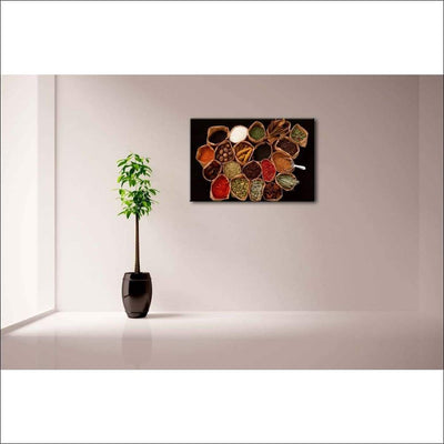 Herbs & Spices Framed Canvas Painting - Framed Canvas Painting - $181.99