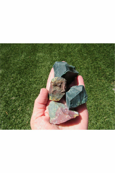 Raw Bloodstone (Heliotrope) Powerful Healing Crystal - 1 pc