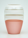 Handpainted Glass Vase for Flowers | Art Oval Vase | Gift for her | Home Room Decor | Table vase 8 in