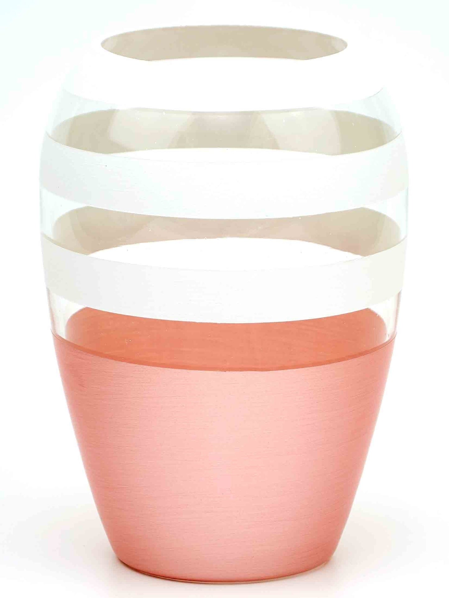 Handpainted Glass Vase for Flowers | Art Oval Vase | Gift for her | Home Room Decor | Table vase 8 in