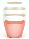 Handpainted Glass Vase for Flowers | Art Oval Vase | Gift for her | Home Room Decor | Table vase 8 in