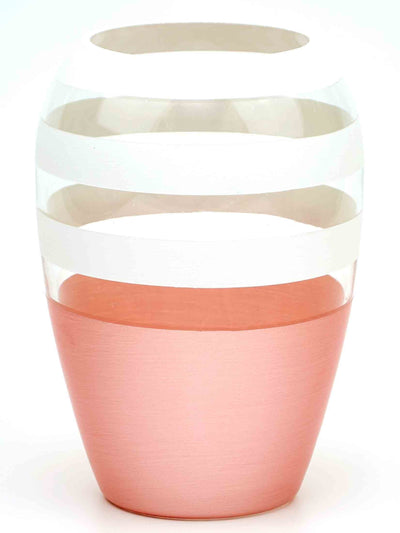 Handpainted Glass Vase for Flowers | Art Oval Vase | Gift for her | Home Room Decor | Table vase 8 in
