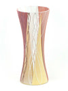 Handpainted Art Glass Vase | Interior Design Home Room Decor | Table vase 12 inch