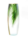Tropical flower | Ikebana Floor Vase | Large Handpainted Glass Vase for Flowers | Room Decor | Floor Vase 16 inch