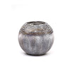 Art Decorated Gray Glass Vase for Flowers Table vase
