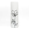 Black flower Glass vase for flowers Cylinder Vase