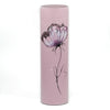 Gentle flower | Art decorated glass vase | Glass vase for flowers | Cylinder Vase | Interior Design | Home Decor | Large Floor Vase 16 inch