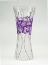 Handpainted Glass Vase | Painted Art Glass Vase | Interior Design Home Decor | Table vase 12 inch