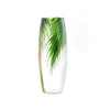 Tropical flower | Ikebana Floor Vase | Large Handpainted Glass Vase for Flowers | Room Decor | Floor Vase 16 inch