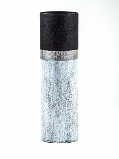 Blue stone imitation vase | Glass vase for flowers | Cylinder Vase | Interior Design | Home Decor | Large Floor Vase 16 inch
