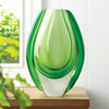 8.5" Light Green Art Glass Vase