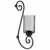 Candle Sconce - Iron & Smoked Glass