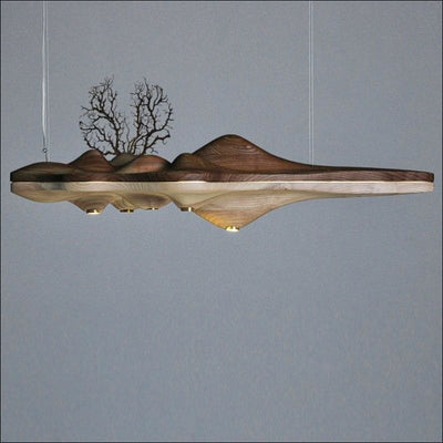 Japanese Ash Ceiling Lamp - Wood Pendant - Ceiling Lamp - $7395.99