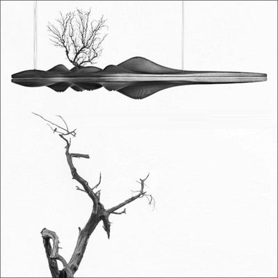 Japanese Ash Ceiling Lamp - Wood Pendant - Ceiling Lamp - $7395.99