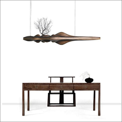 Japanese Ash Ceiling Lamp - Wood Pendant - Ceiling Lamp - $7395.99