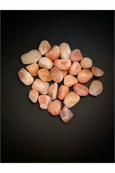 Tumbled Carnelian Banded Agate