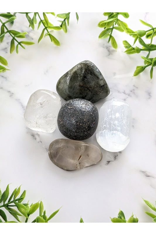 Negative energy release crystal kit
