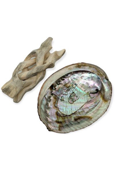 Basic Abalone White Sage smudge kit