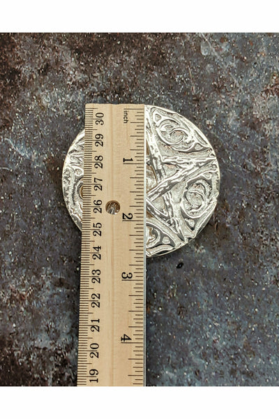 Metal altar tile - incense cone burner