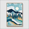 Nordic Mountains Framed Canvas Painting - Framed Canvas Painting - $337.99