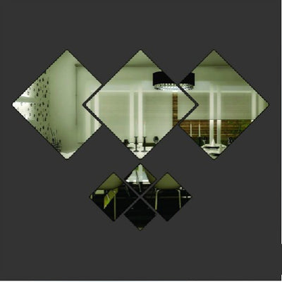 Mirrored Lozenges Pattern Decorative Wall Stickers Decals