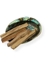 Palo Santo smudge kit with abalone shell