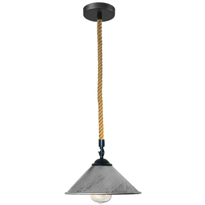Pendant Light cone Shade With Hemp Rope - Hemp_Rope_Lamp_Lighting - $92.99