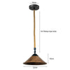 Pendant Light cone Shade With Hemp Rope - Hemp_Rope_Lamp_Lighting - $92.99