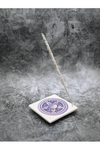 Pentacle incense stick holder tile