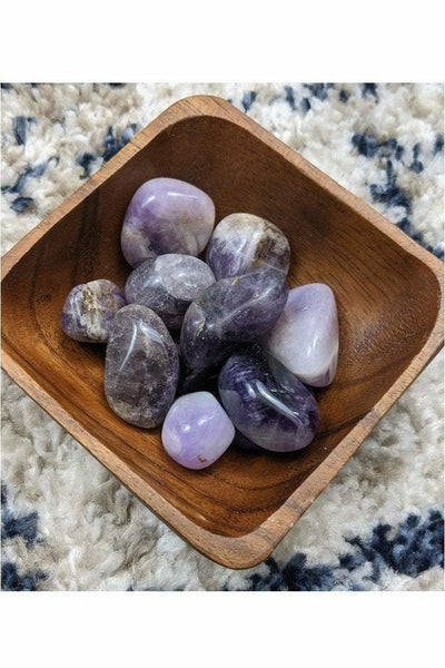 Tumbled Banded Amethyst crystals