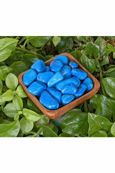 Tumbled Blue Howlite stones
