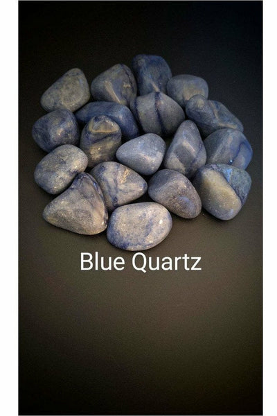 Tumbled Blue Quartz Crystals