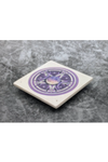 Pentacle incense stick holder tile