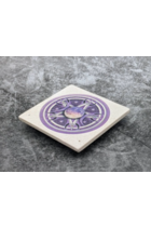 Pentacle incense stick holder tile