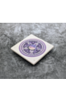 Pentacle incense stick holder tile