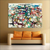Rainbow Abstract Framed Canvas Painting - Framed Canvas Painting - $7099.99