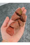 Rough red jasper crystals