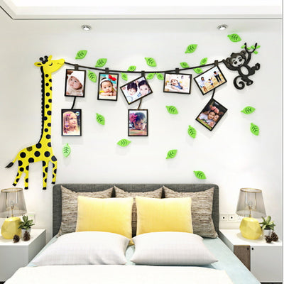 Giraffe & Monkey - Children Bedroom Wall Decor
