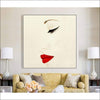 Red Lipped Woman Framed Canvas Painting - Framed Canvas Painting - $1610.99