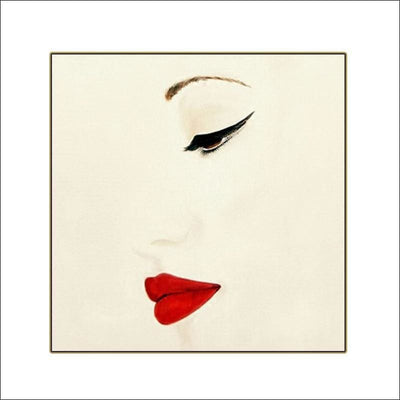 Red Lipped Woman Framed Canvas Painting - Framed Canvas Painting - $1610.99