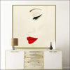 Red Lipped Woman Framed Canvas Painting - Framed Canvas Painting - $1610.99