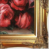 Gold Framed Canvas Painting  Renoir Discarded Roses Victorian - Framed Canvas Painting - $2519.99