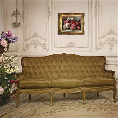 Gold Framed Canvas Painting  Renoir Discarded Roses Victorian - Framed Canvas Painting - $2519.99