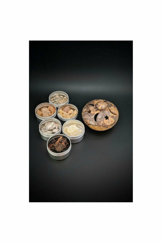 Resin Incense Kit with Soapstone Burner