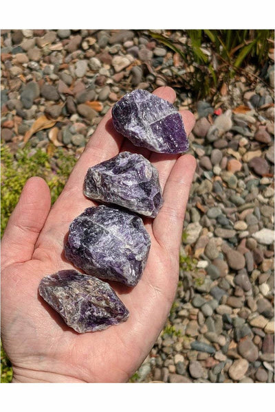 Rough Banded Amethyst Crystals