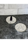 Metal altar tile - incense cone burner