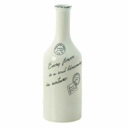Porcelain Long-Neck Vase - 14 inches