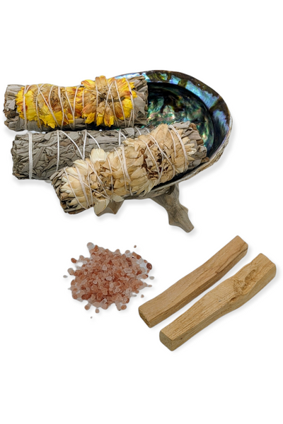 Beginner Smudge Kit - White Sage and Dried Flower