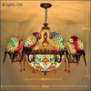 Stained Glass Crystal Parrot Pendant - Ceiling Lamp - Ceiling Lamp - $1588.99